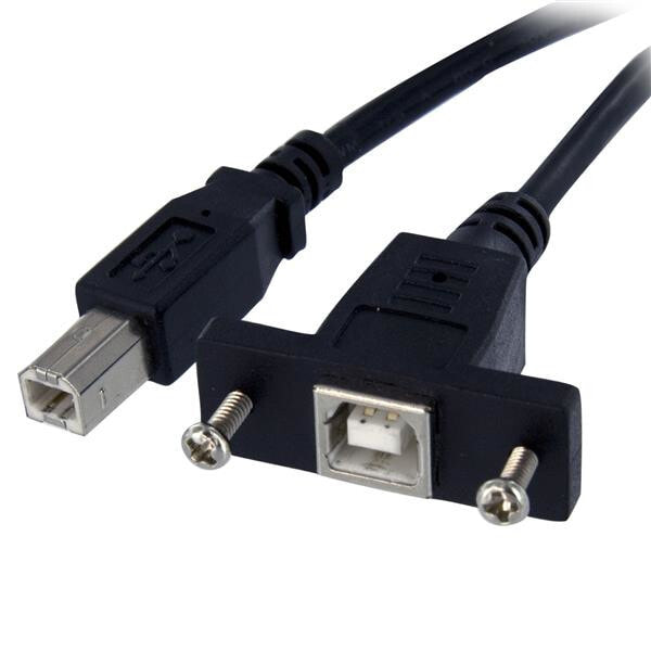 StarTech.com USBPNLBFBM3 USB кабель 0,91 m 2.0 USB B Черный