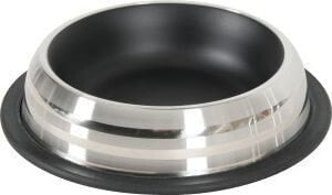 Zolux MERENDA stainless steel anti-slip bowl 225 ml, black color