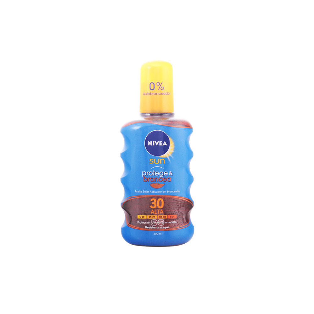 Nivea Sun Waterproof Sunscreen SPF30 Водостойкий, солнцезащитный крем-усилитель загара 200 мл