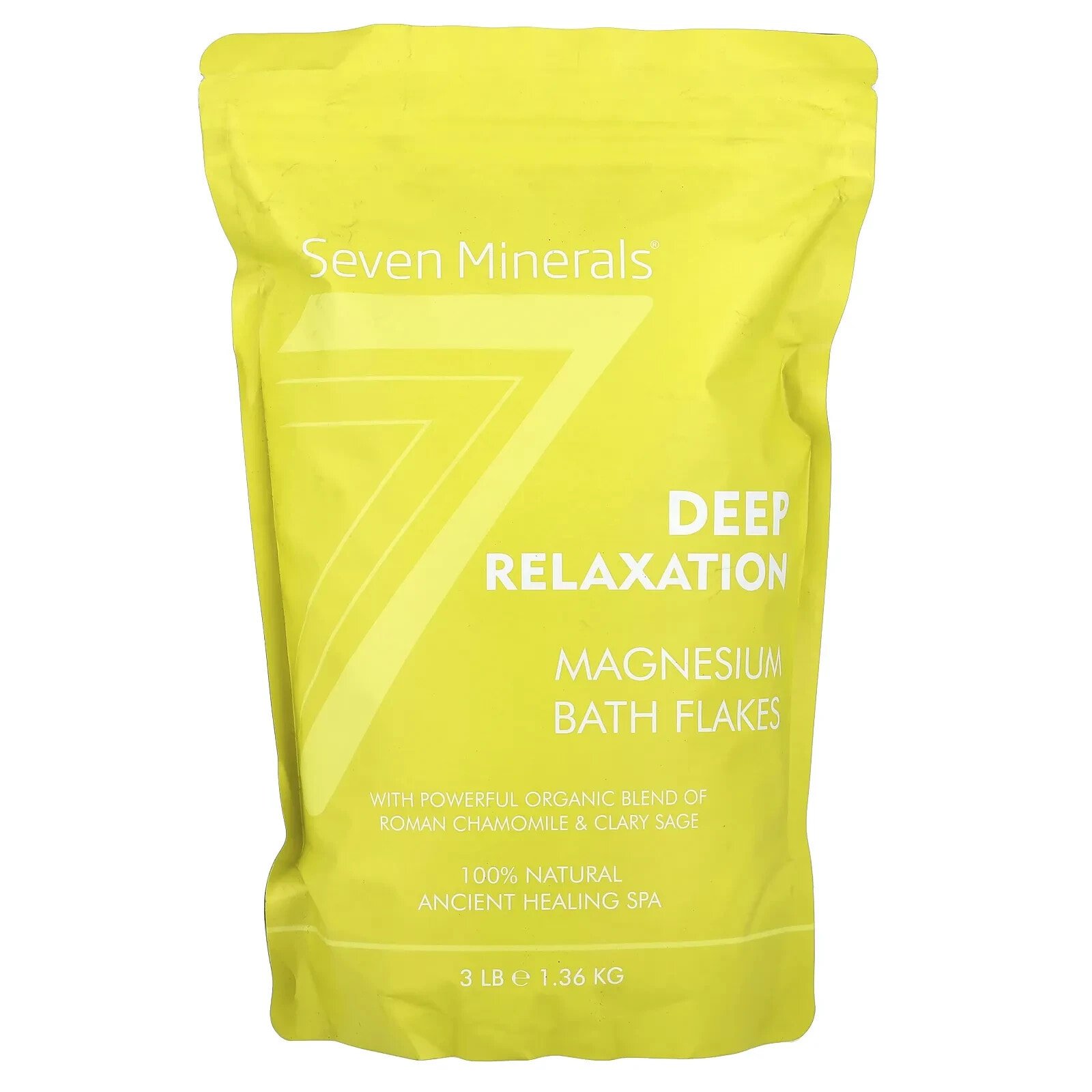 Deep Relaxation, Magnesium Bath Flakes, Roman Chamomile & Clary Sage, 3 lb (1.36 kg)