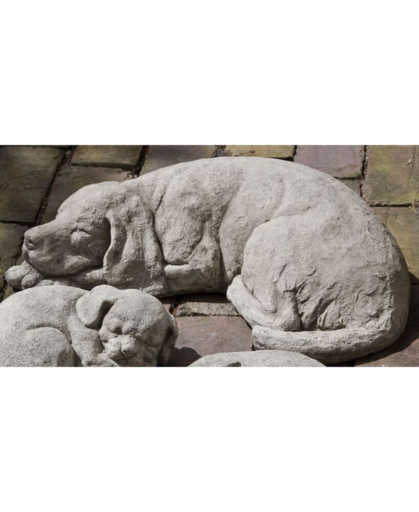Campania International reclining Dog Garden Statue