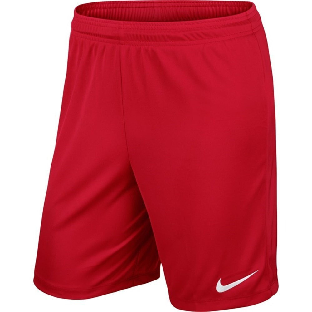 Мужские шорты спортивные футбольные красные Nike Park II Knit Short Drifit