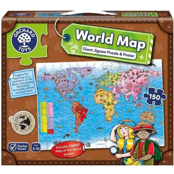 Weltkarte - Puzzle - ORCHARD