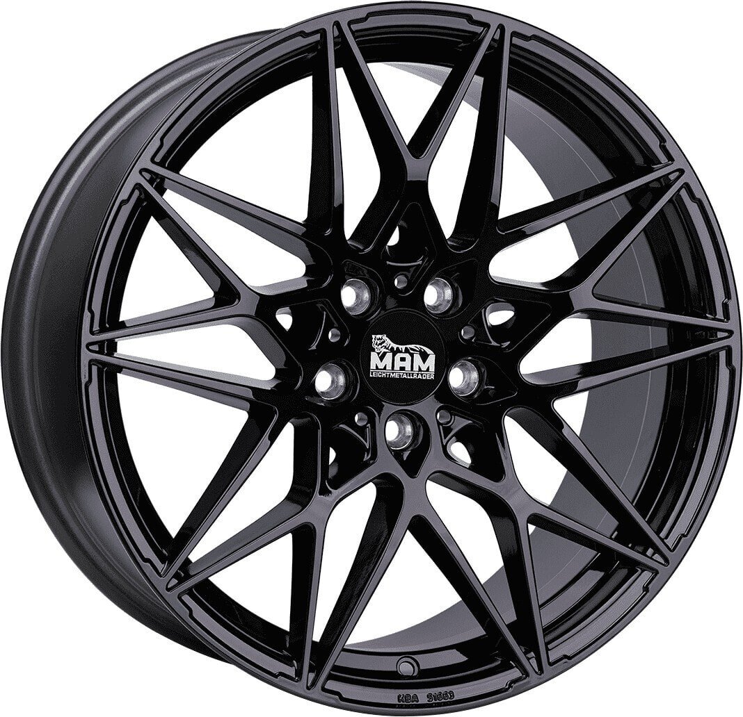 Колесный диск литой MAM B2N black painted 8.5x19 ET30 - LK5/112 ML72.6