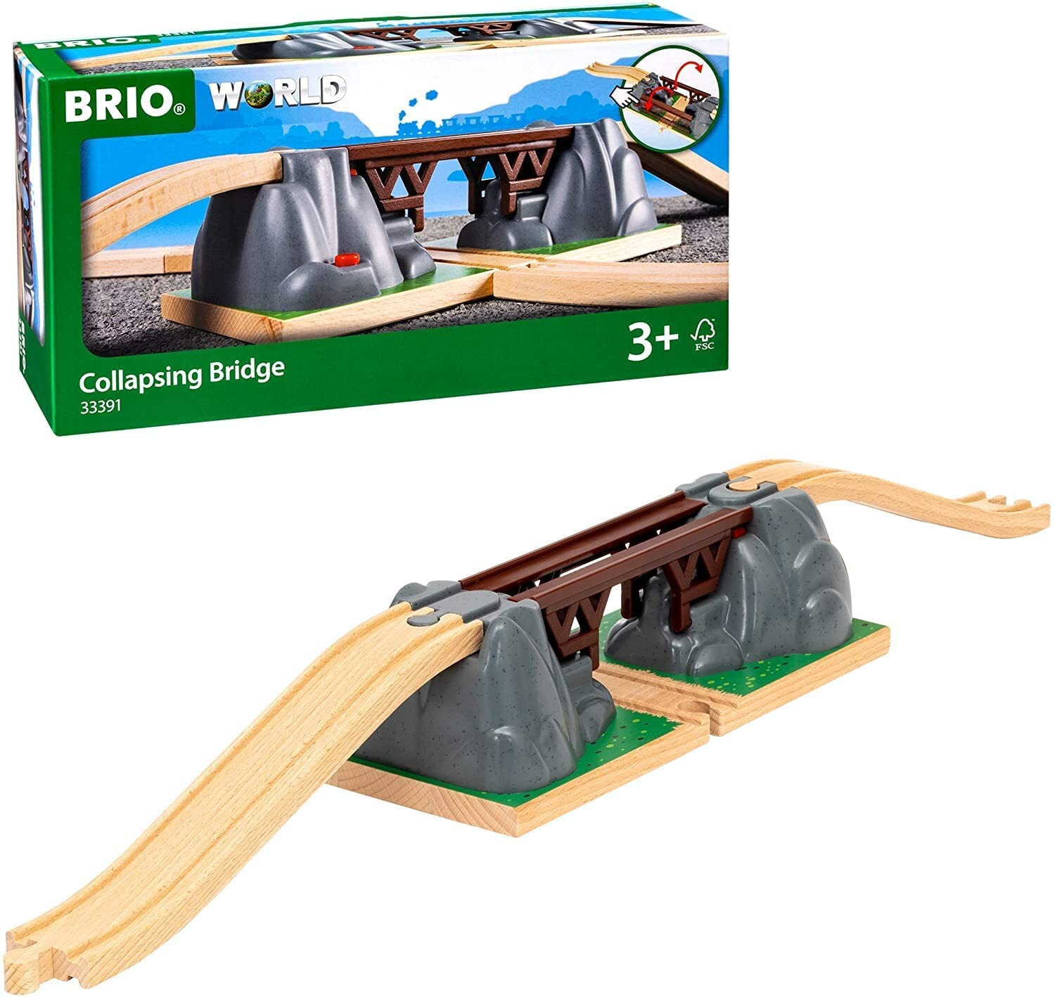 Игровой набор Brio Железная дорога, разрушающийся мост