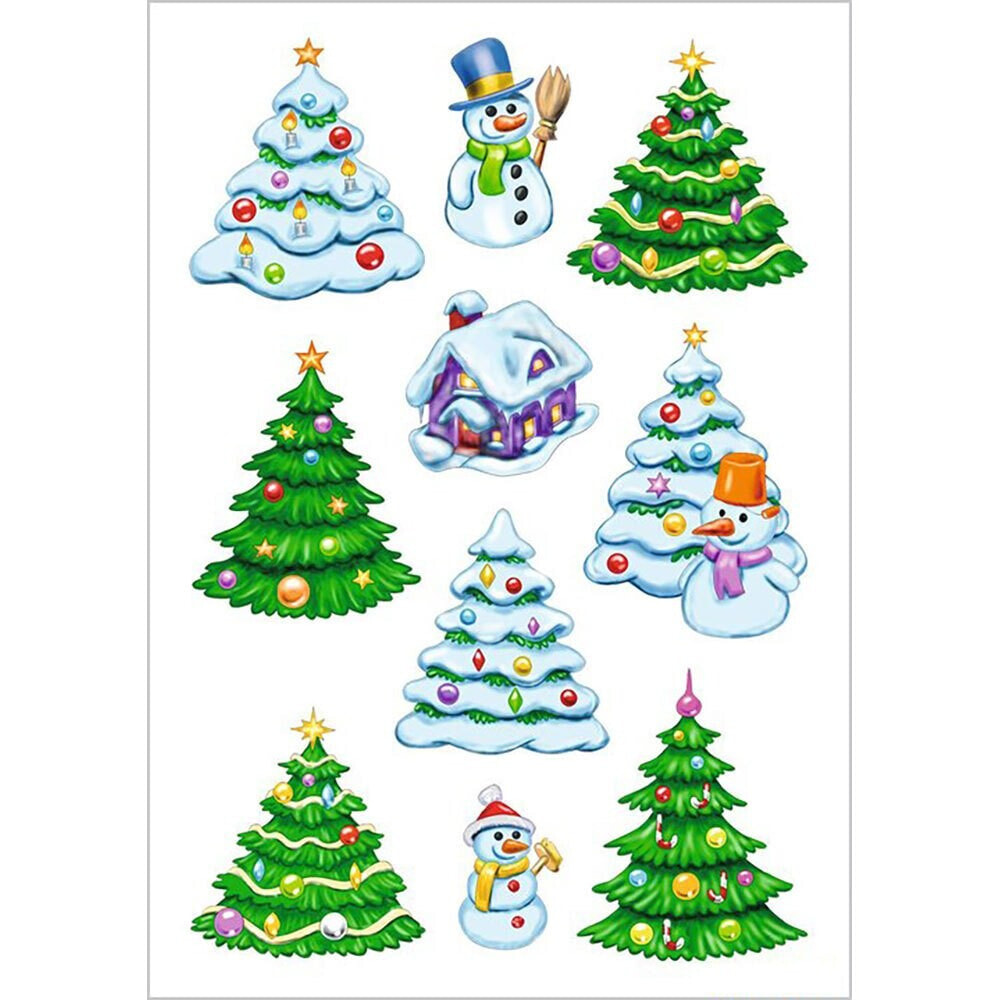 BANDAI Sticker Decor Christmas Winter Landescap