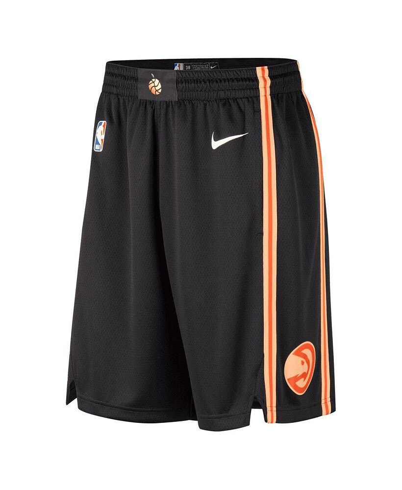 Men's Black Atlanta Hawks 2022/23 City Edition Swingman Shorts