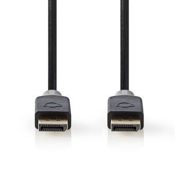 Nedis CCBW37000AT20 DisplayPort кабель 2 m Антрацит