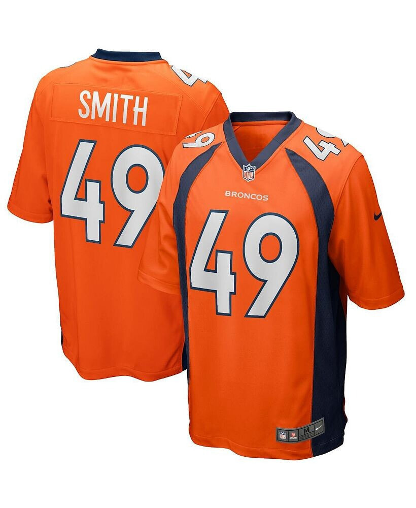 Nike men's Dennis Smith Orange Denver Broncos Game Retired Player Jersey