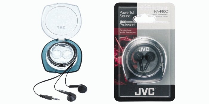 JVC Ear Bud Headphone Наушники Вкладыши Черный HA-F10C
