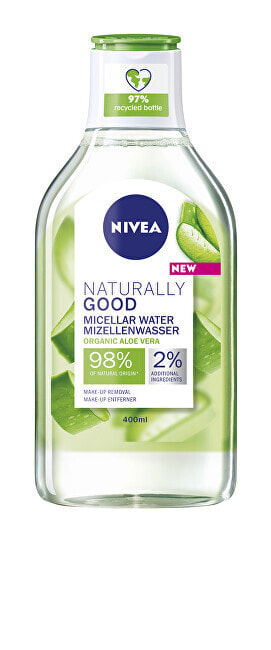 Nivea Naturally Good Micellar Water Мицеллярная вода для всех типов кожи 400 мл