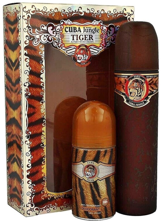 Cuba Jungle Tiger - Duftset (Eau de Parfum/100ml + Deodorant/50ml)