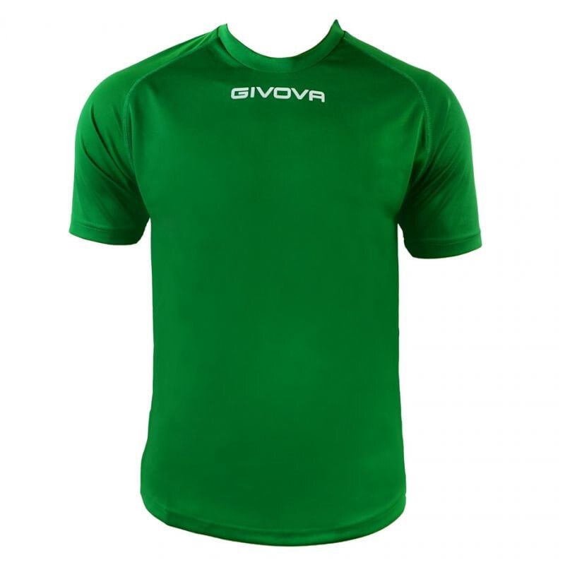 Мужская футболка спортивная зеленая футбольная  Givova One U MAC01-0013