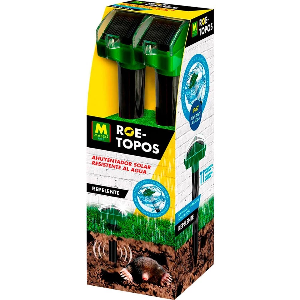 MASSO Solar Repellent For Moles 2 Units