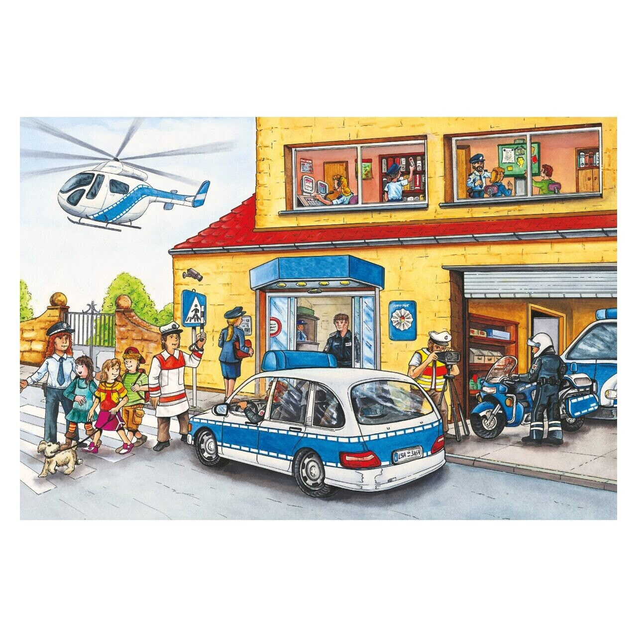 Puzzle Polizeihubschrauber 60 Teile