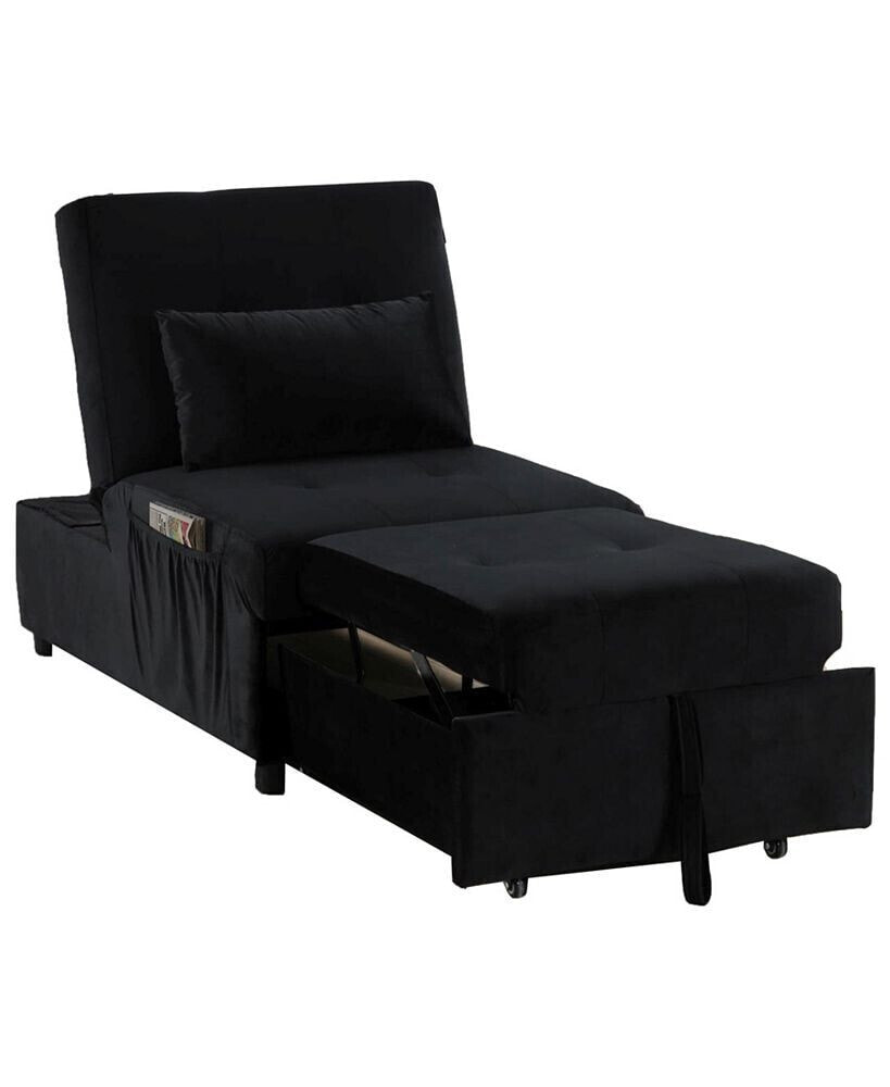Best Master Furniture bayani Adjustable Sleeper Lounge Chaise, 72
