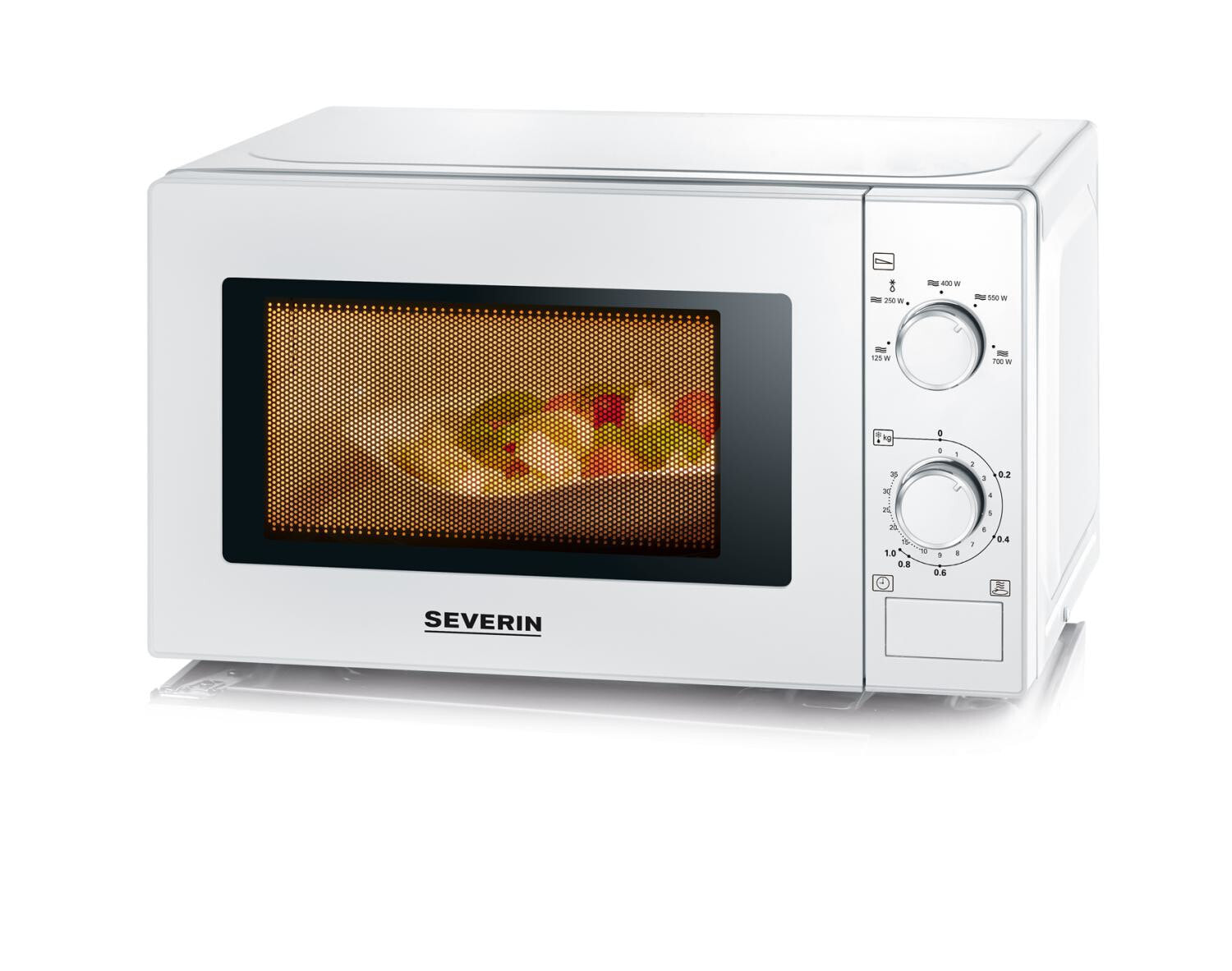 SEVERIN MW 7770 - Countertop - Solo microwave - 20 L - 700 W - Buttons - Rotary - White
