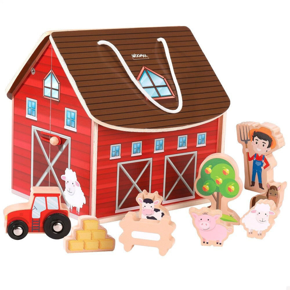 WOOMAX Portable Wooden Farm 8 Pieces