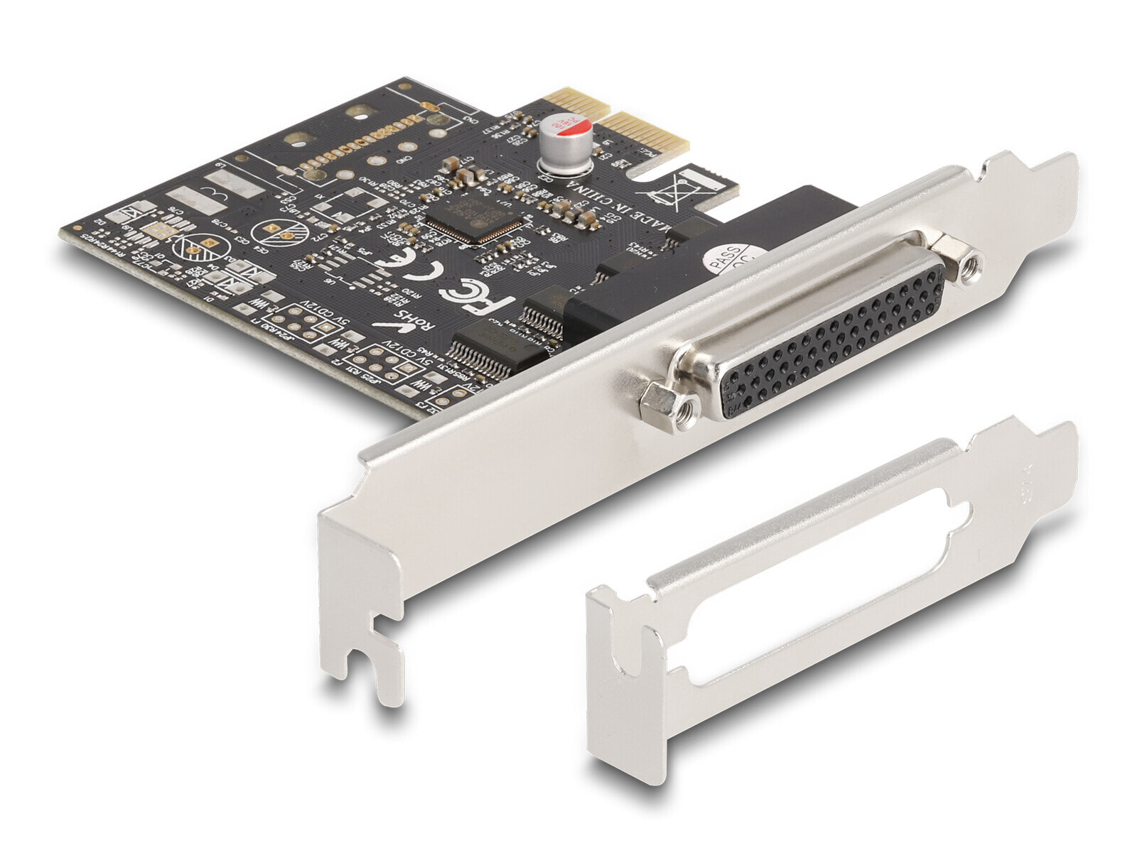 66324 - PCIe - RS-232 - VGA - Female - Full-height / Low-profile - PCIe 2.0 - RS-232