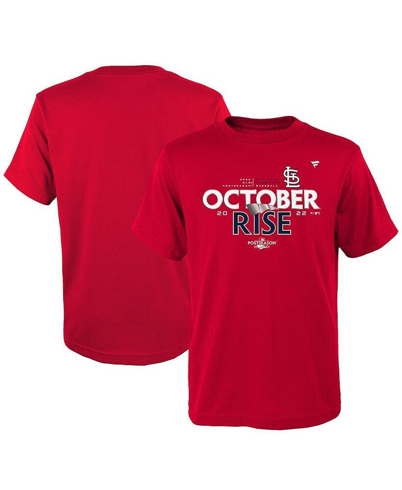 Fanatics big Boys Red St. Louis Cardinals 2022 Postseason Locker Room T-shirt