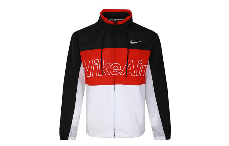Nike 连帽梭织拼色休闲运动夹克 男款 红黑白拼接 / Куртка Nike CJ4857-011