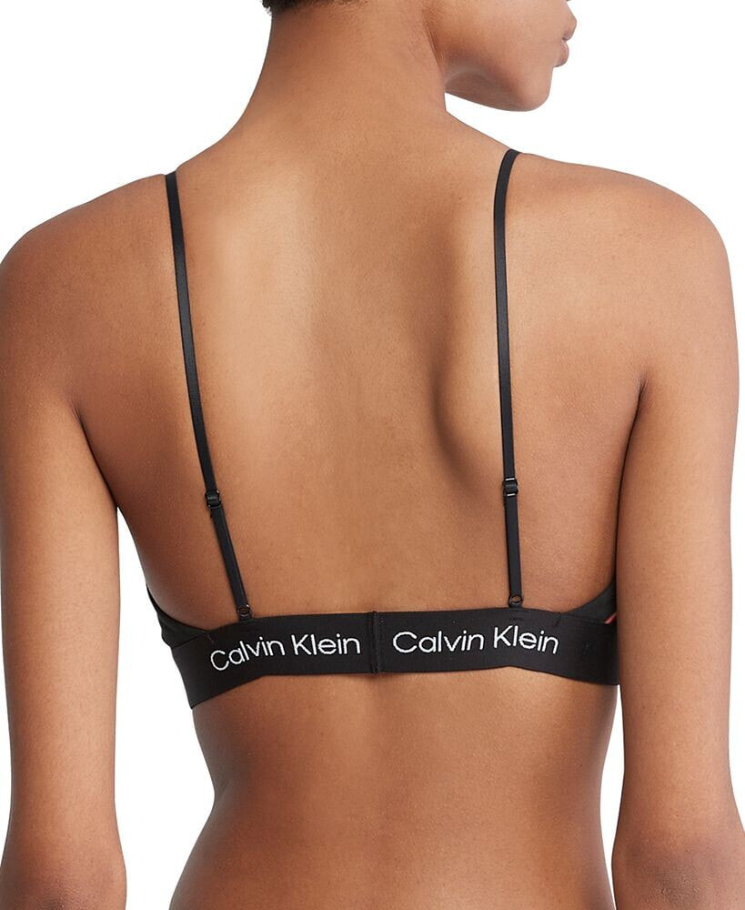 1996 Logo Lace Unlined Bralette by Calvin Klein Online, THE ICONIC