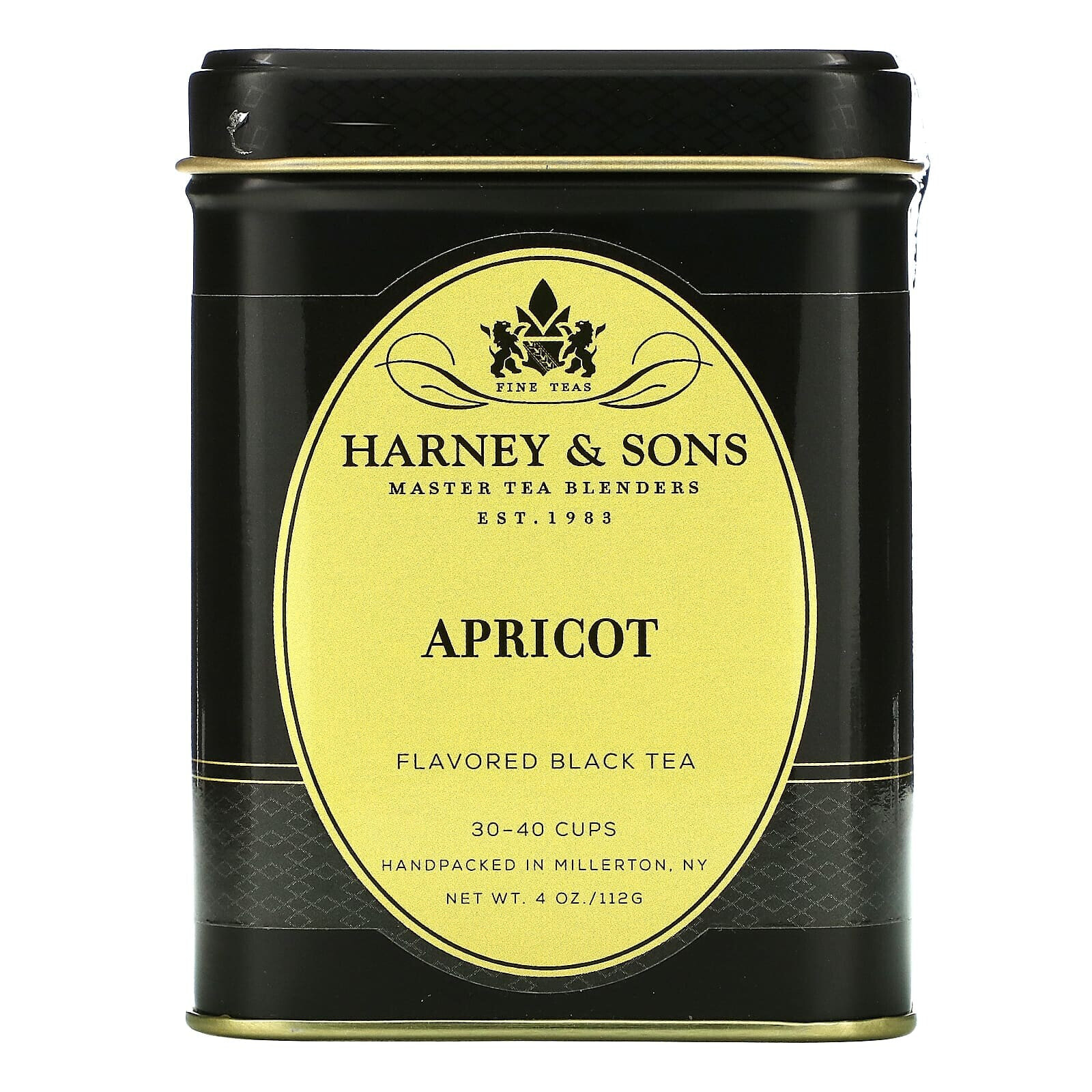 Harney & Sons, Абрикос, ароматизированный черный чай, 4 унции (112 г)