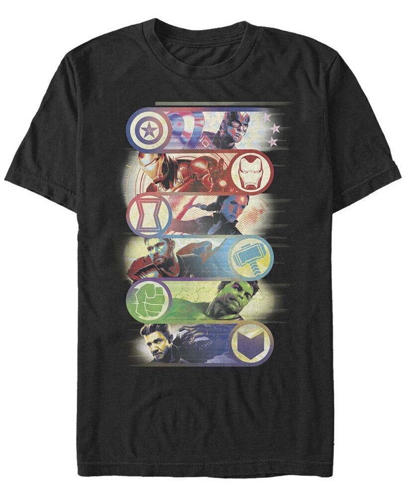 Fifth Sun marvel Men's Avengers Endgame Hero Icons, Short Sleeve T-shirt