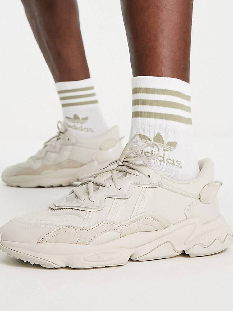 Adidas originals ozweego hot sale trainers in beige