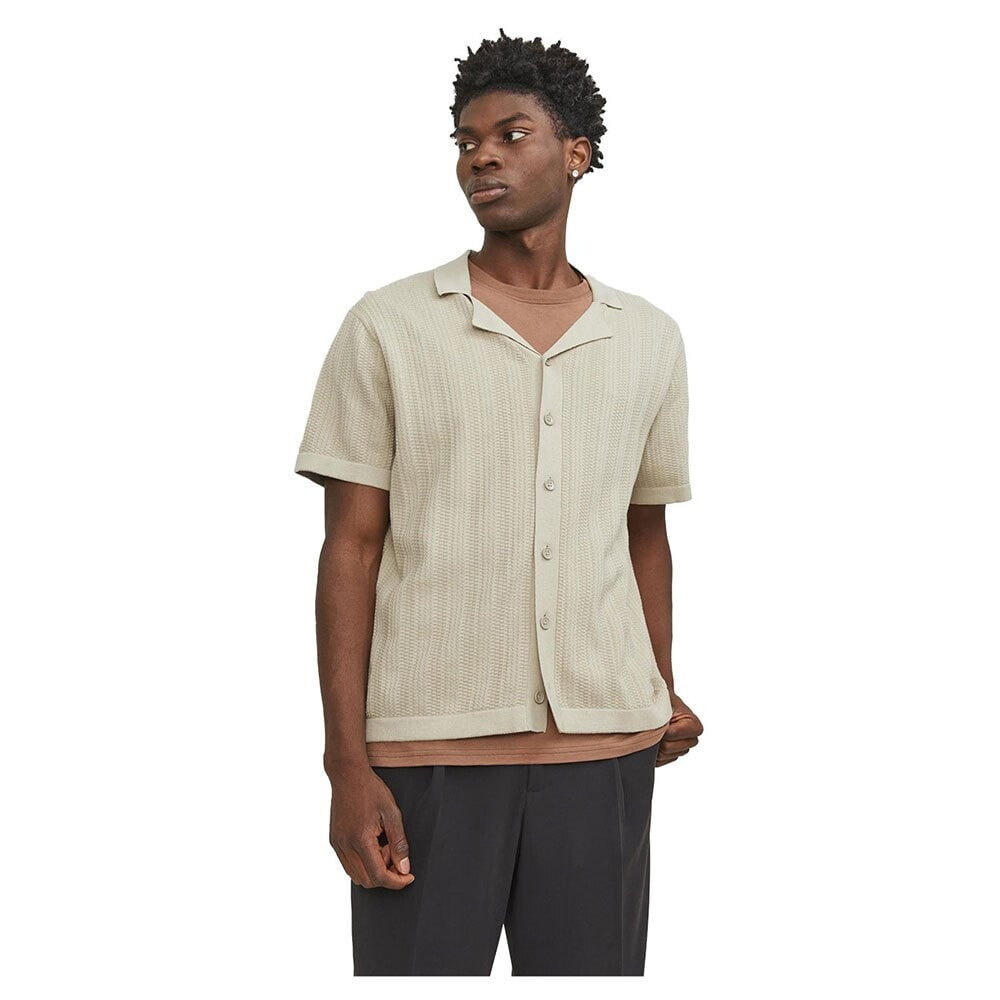 JACK & JONES Valencia Structure Knit Short Sleeve Shirt