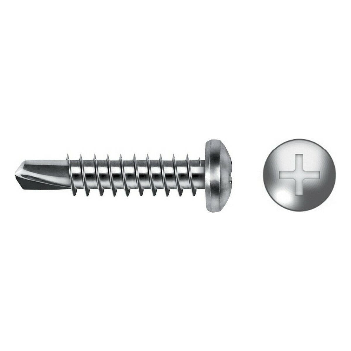 Self-tapping screw CELO 4,8 x 45 mm Metal plate screw 250 Units Galvanised