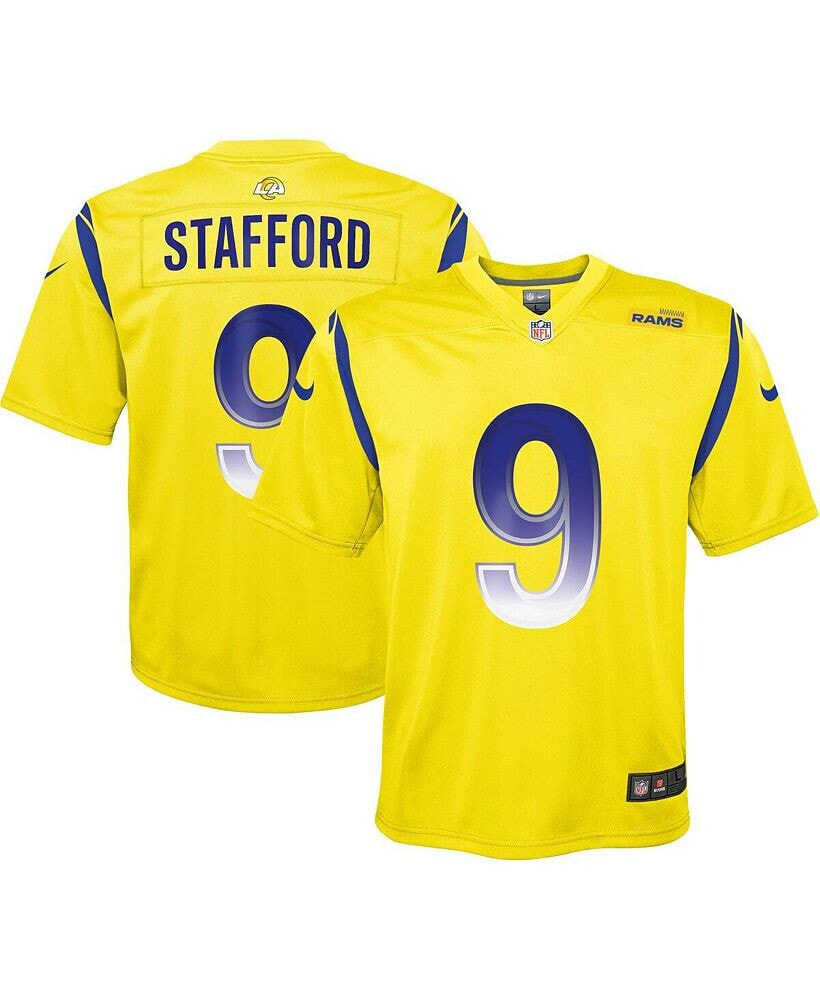 Youth Boys Matthew Stafford Gold Los Angeles Rams Inverted Game Jersey