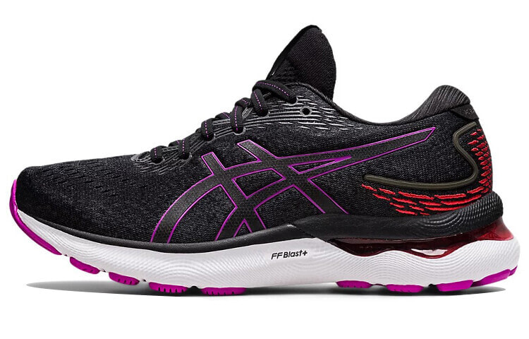 Asics GEL-Nimbus 24 舒适 耐磨 低帮 跑步鞋 女款 黑紫 / Кроссовки Asics GEL-Nimbus 24 1012B201-004