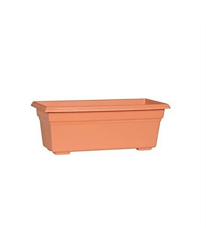 Novelty manufacturing Countryside Flower Box, Terra Cotta Color, 17.5
