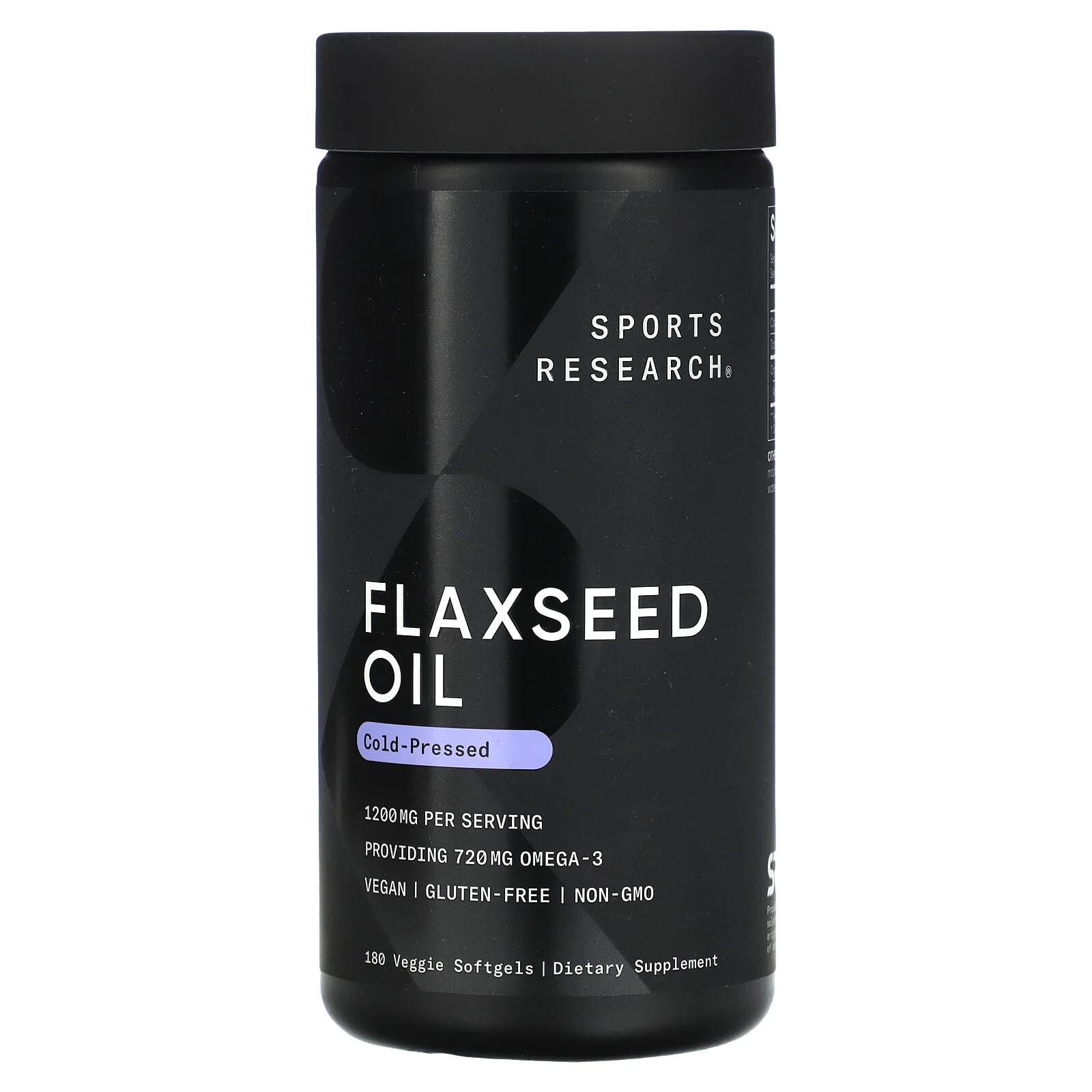 Sports Research, Flaxseed Oil, 1,200 mg, 180 Veggie Softgels