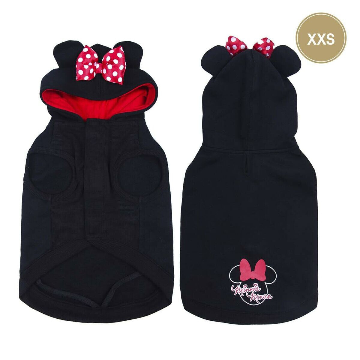 Dog Sweatshirt Minnie Mouse Black XXS