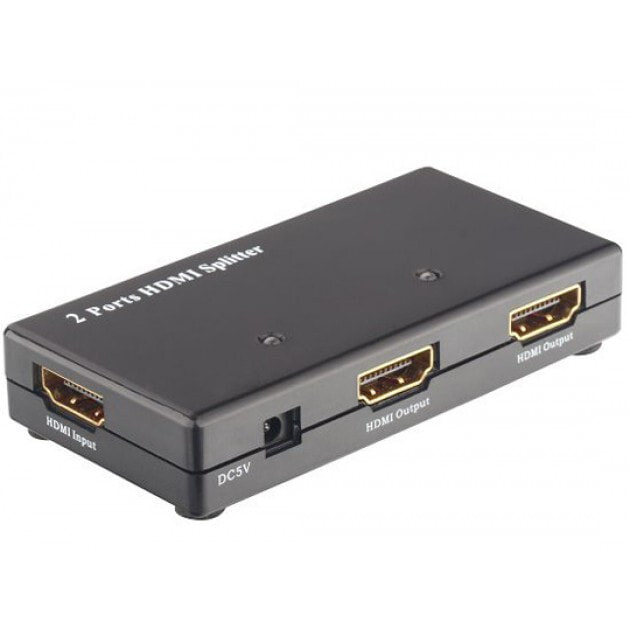 Techly IDATA-HDMI-2SP видео разветвитель 2x HDMI