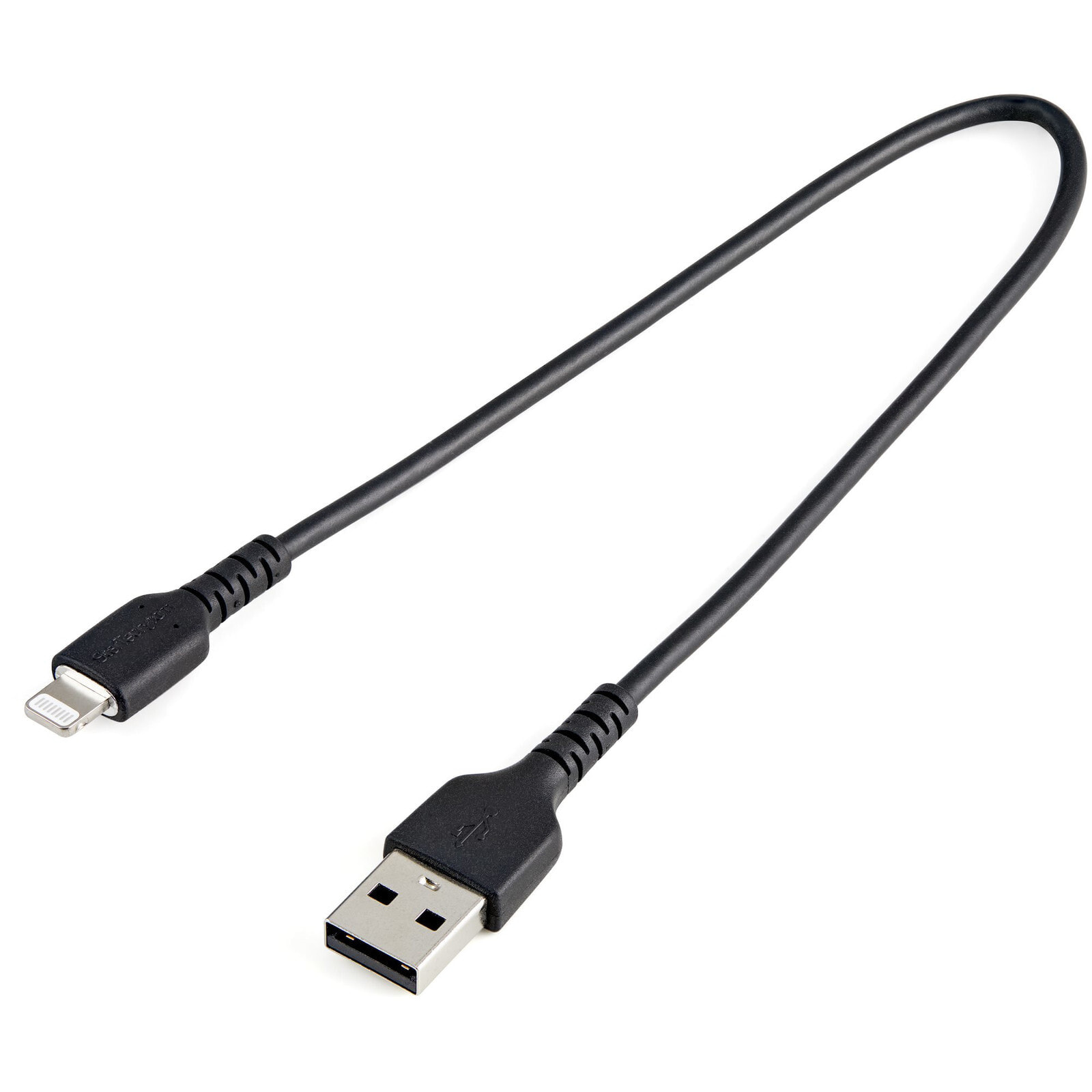 StarTech.com RUSBLTMM30CMB дата-кабель мобильных телефонов Черный 0,3 m USB A Lightning