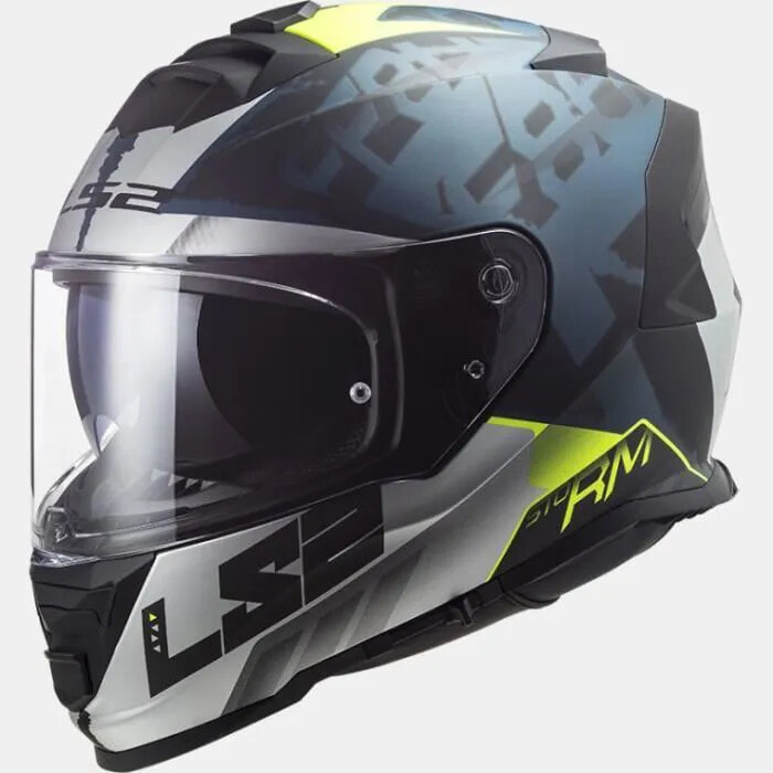 Шлем для мотоциклиста LS2 - Integralhelm - Storm Sprinter - Mattschwarz und Kobaltgrau