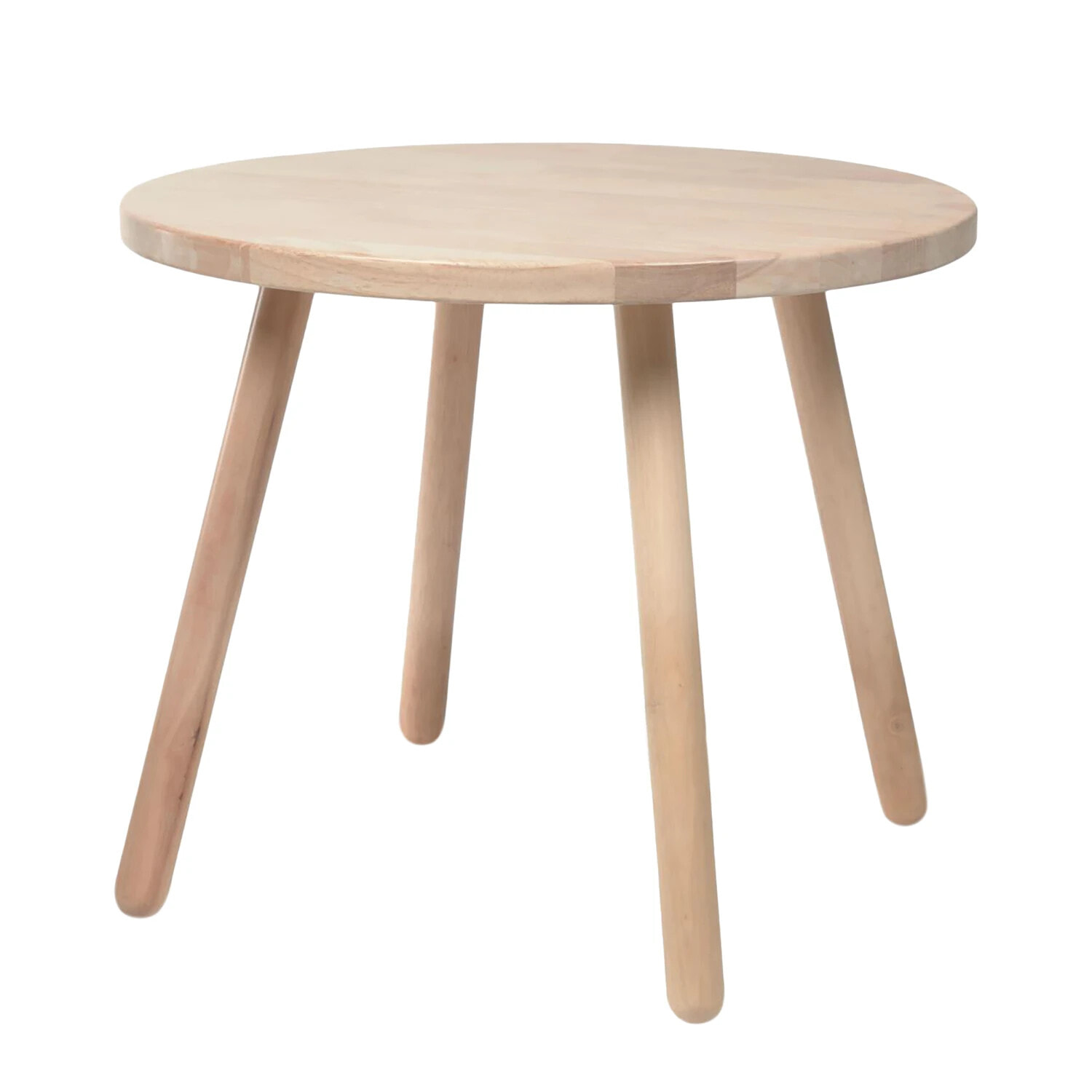 Tabelle ist auf Wasserbasis und lackiert in Nitrocellulose. Seine Farbe ist Rubber wood natural color.