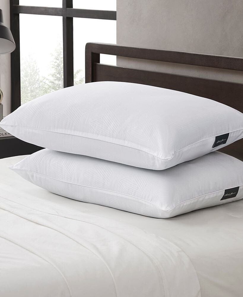 Eddie Bauer microfiber Down Alternative Medium Density Jumbo 2-Pack Pillow, Standard