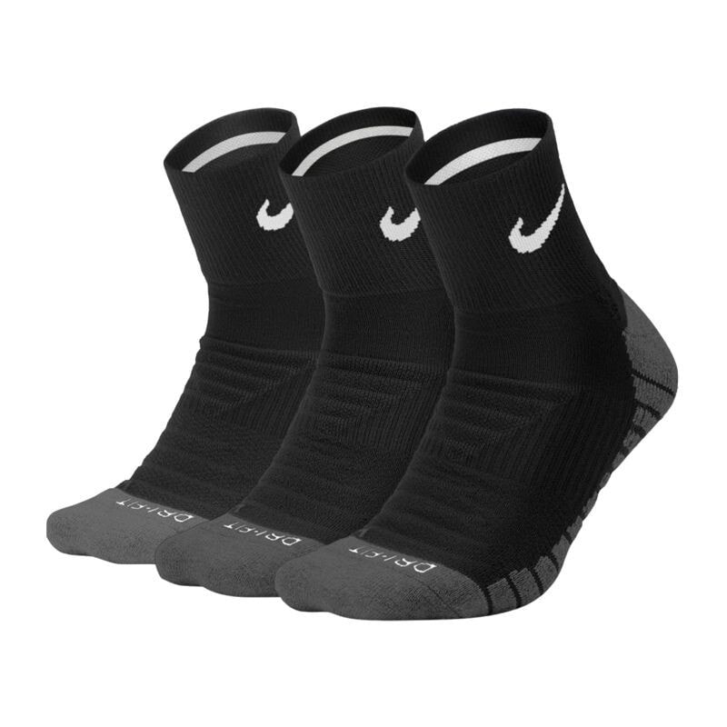 Мужские носки высокие черные 3 пары Nike Dry Cushion Quarter 3Pak M SX5549-010