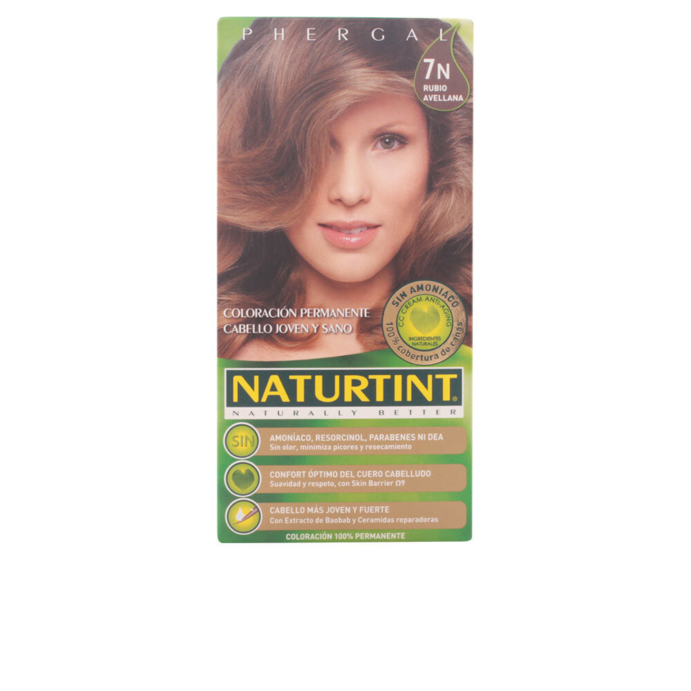 Naturtint Permanent Hair Color No. 7N Hazel Blond Восстанавливающая перманентная краска для волос без аммиака, оттенок лесной орех