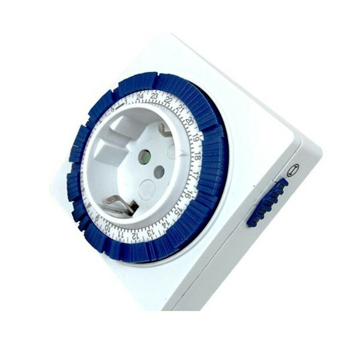 Silver Electronics 49402 электрический таймер Синий, Белый суточный таймер