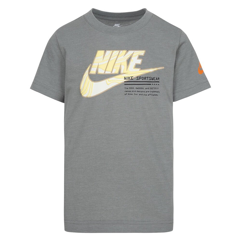 NIKE KIDS Futura Micro Text Short Sleeve T-Shirt