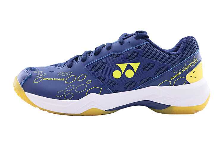 YONEX Power Cushion Badminton Shoes Unisex Low-Top Navy Blue/Yellow