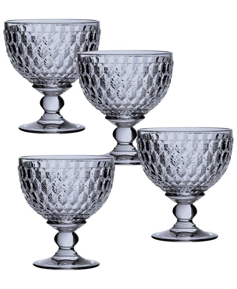 Villeroy & Boch boston Crystal Dessert Bowl/ Champagne Glass, Set of 4