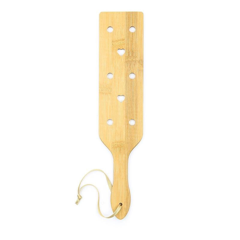 Плетка или стек для БДСМ FETISH ADDICT Bamboo Paddle with Hearts 33 cm