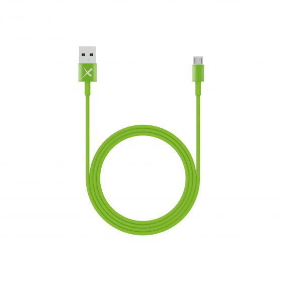 214097 - 1 m - Micro-USB A - USB A - USB 2.0 - Green