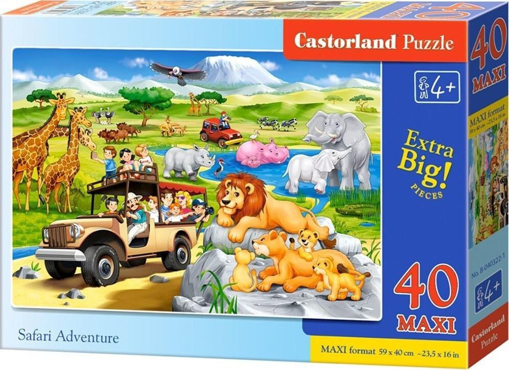 Castorland Puzzle 40 maxi - Safari Adventure CASTOR